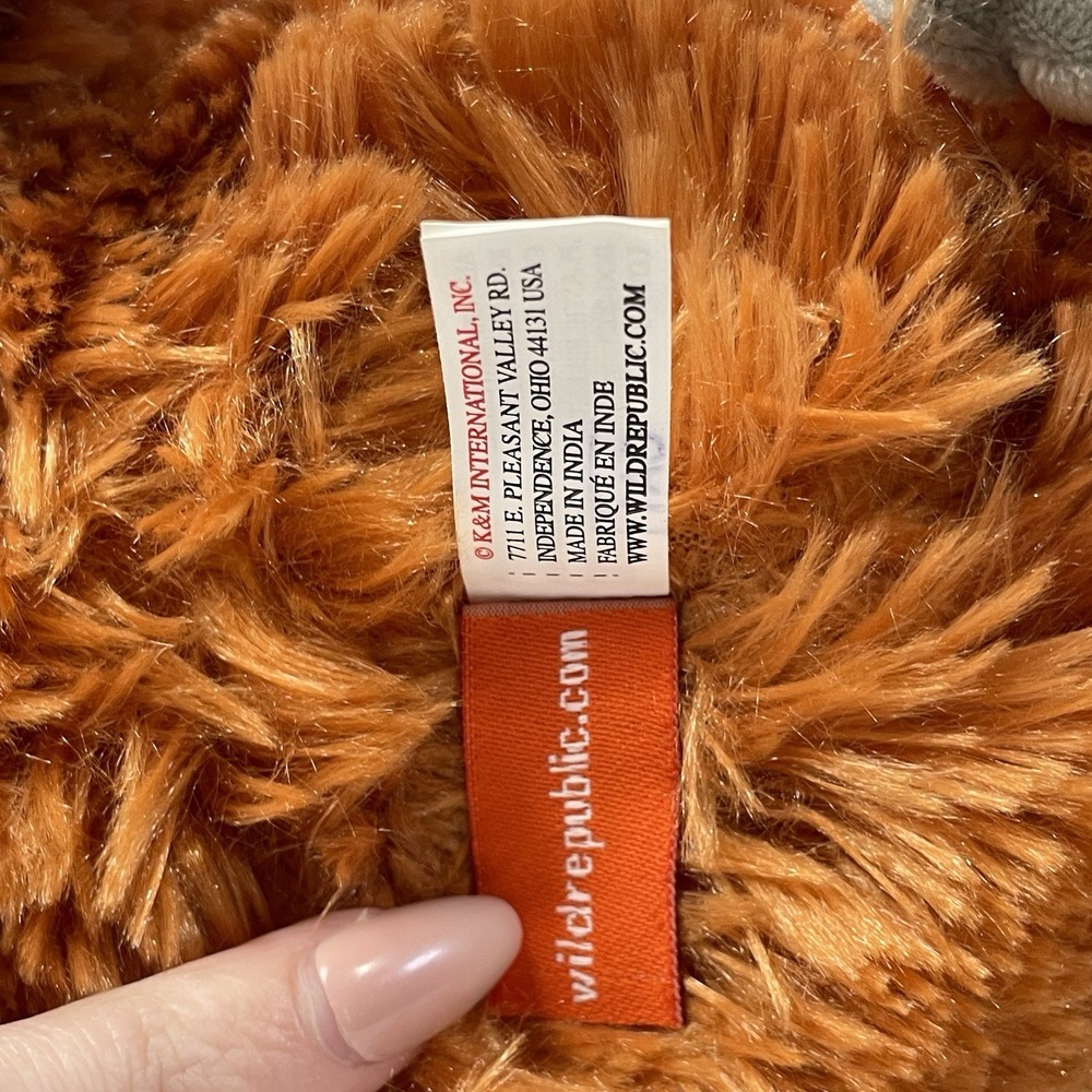 Wild Republic Orangutan Plush Toy Orange & Grey Realistic Zoo Stuffed Animal - Picture 8 of 9